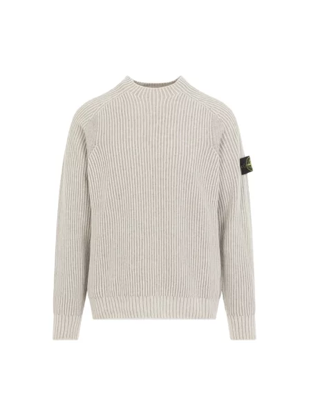Sweter Stone Island z kamieniami beżowy
