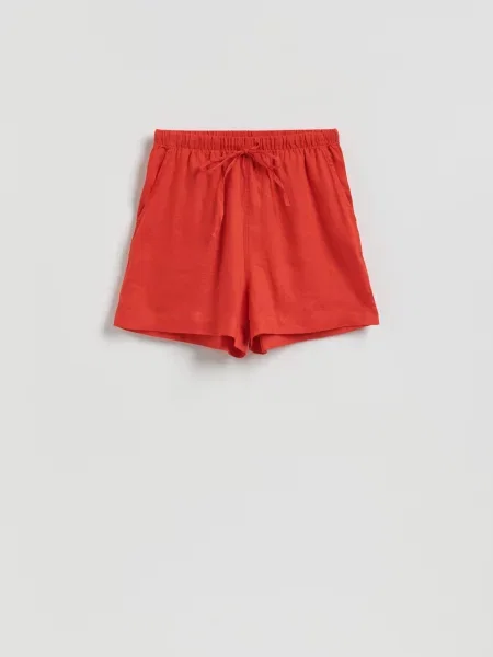 Reserved Лляні шорти мандариновий 