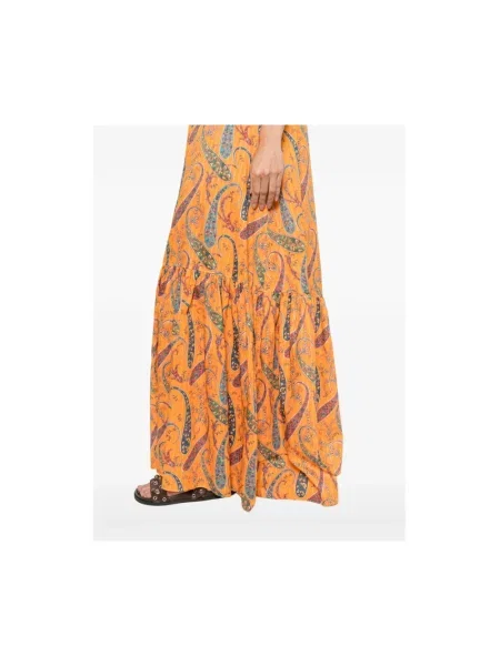 Sukienka maxi Etro z nadrukiem z wzorem paisley