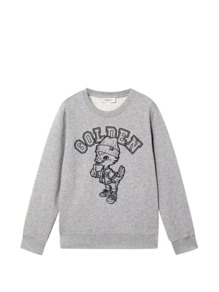 Sweter dziecięcy Golden Goose szary