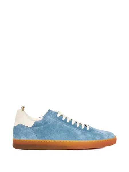 Sneakerși Officine Creative din piele de căprioară albastru
