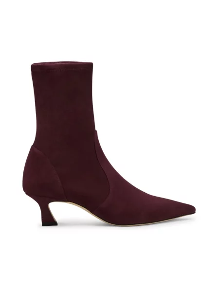 Botki Stuart Weitzman skórzane czerwone
