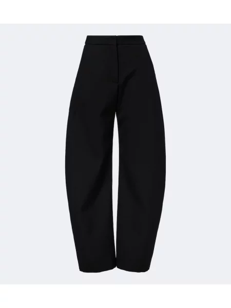 Pantaloni Alaïa de lână negru