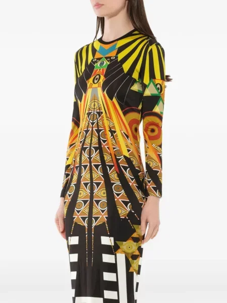 Rochie midi Givenchy cu imagine negru