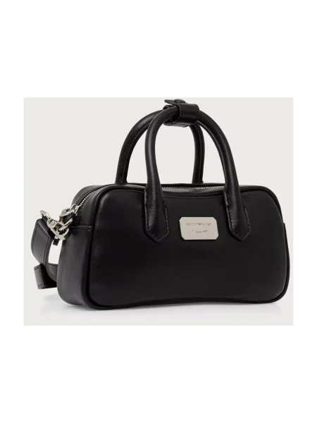 Emporio Armani torebka crossbody skórzana czarna