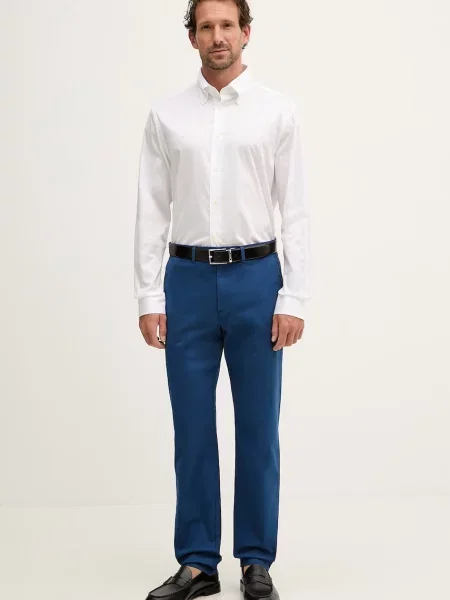 Tommy Hilfiger hlače z elastanom modra