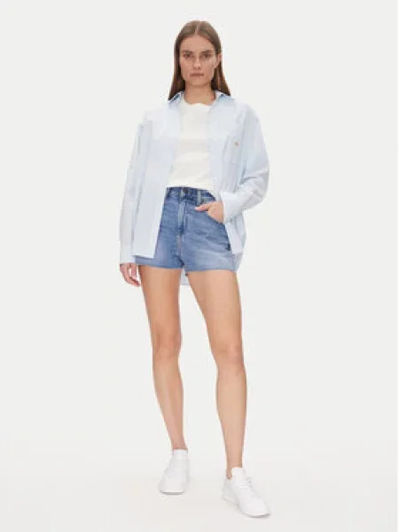 Tommy Jeans Džínové šortky Hot Pant modrá