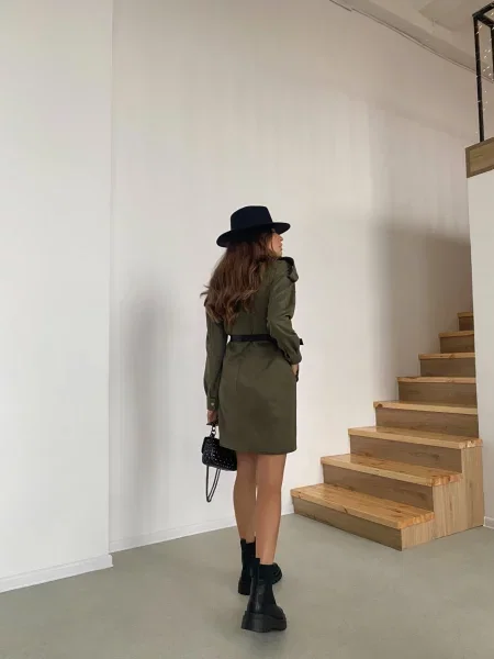 Замшева Сукня міні Milirud хакі