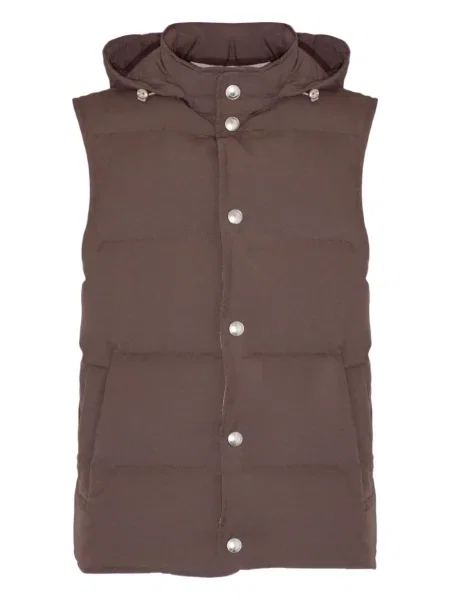 Елек Eleventy с качулка кафяво