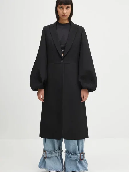 JW Anderson płaszcz Balloon Sleeve przejściowy czarny