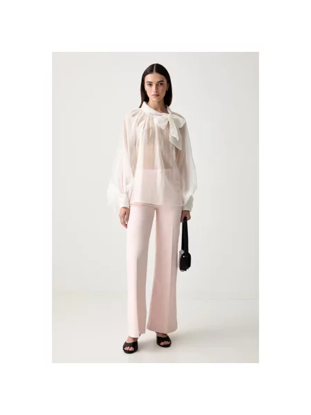 ViCOLO jeansy wide leg różowe