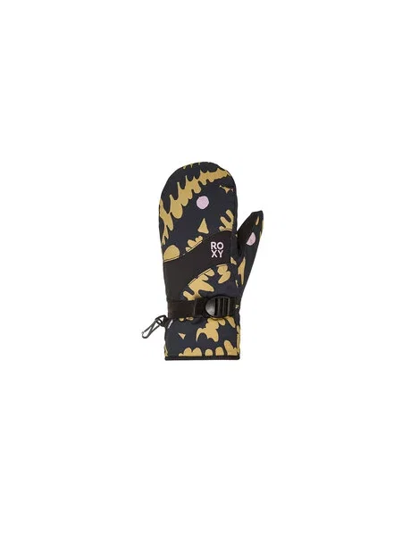 Dětské snowboardové rukavice Roxy Jetty Mitt fennel seed/big flower rg černé