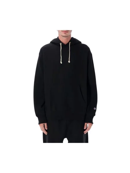 Champion Bluzy Mężczyzna M Bluza z kapturem czarny