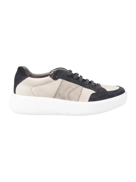 Sneakersy Geox skórzane szare