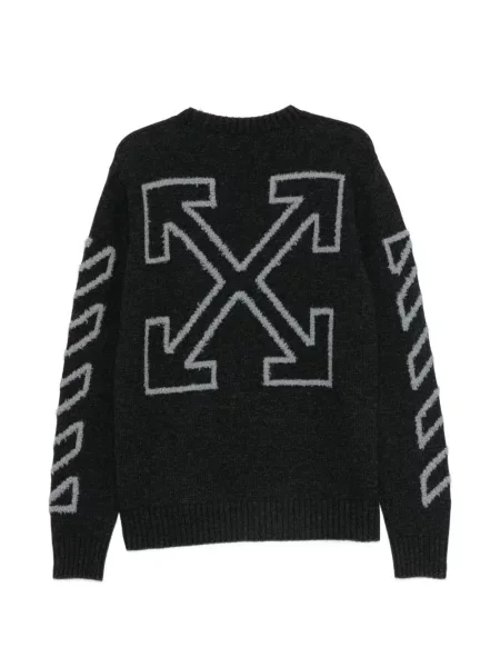 Lung pulover Off-white alb