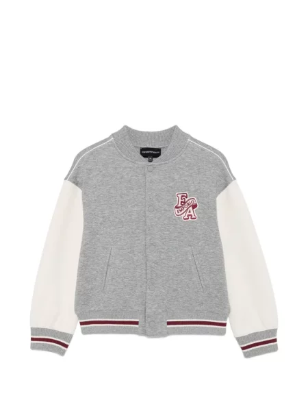 Kurtka bomber dziecięcy Emporio Armani szary