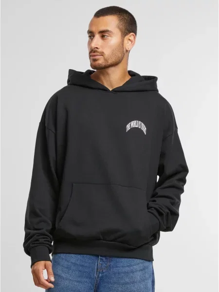 Суичър с качулка Mister Tee черно