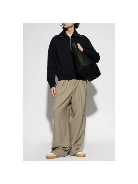 Bluza sportowa Jil Sander z logo czarna