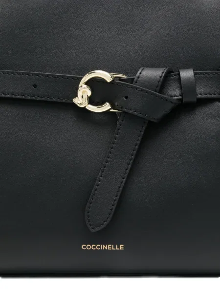Δερμάτινος ζώνη Coccinelle μαύρο