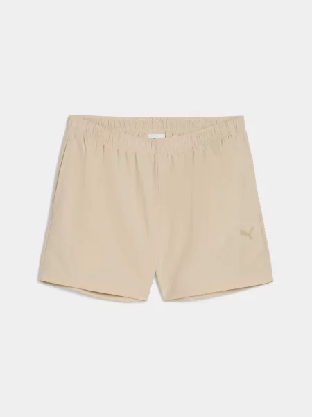 Повсякденні шорти PUMA Crinkled Woven Shorts комбінований верх бежевий