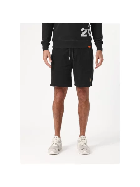 Spodenki sportowe Belstaff z elastyczną talią czarne