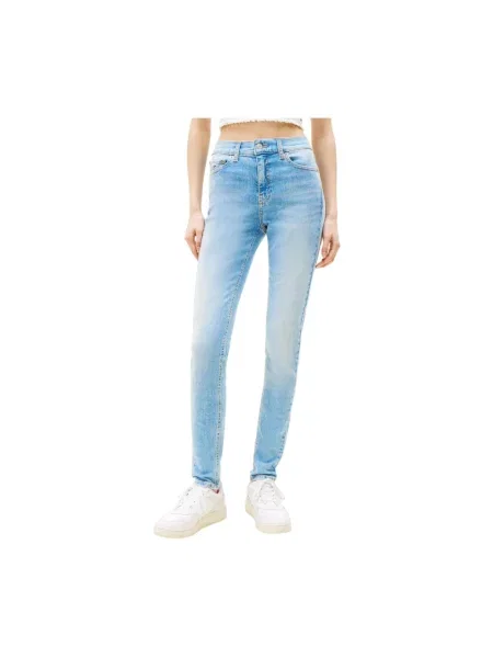 Skinny jeansy skinny Tommy Hilfiger Nora niebieskie