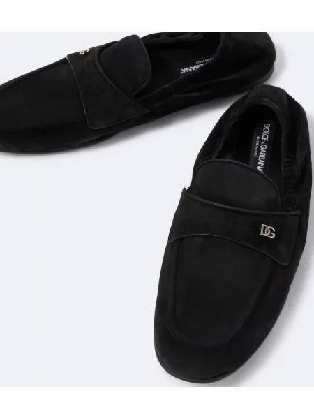 Loaferke Dolce&gabbana iz semiša črna