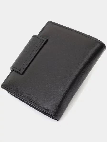 Кожаный кошелек St Leather Accessories черный