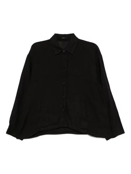 Długa koszula Transit z długim rękawem czarna