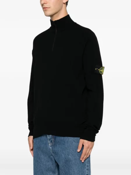 Pulover Stone Island cu strasuri negru