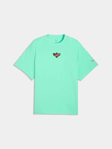 Футболка PUMA Melo Alwayz On 1 Tee комбінований верх зелений