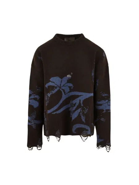 Sweter Akep wełniany brązowy