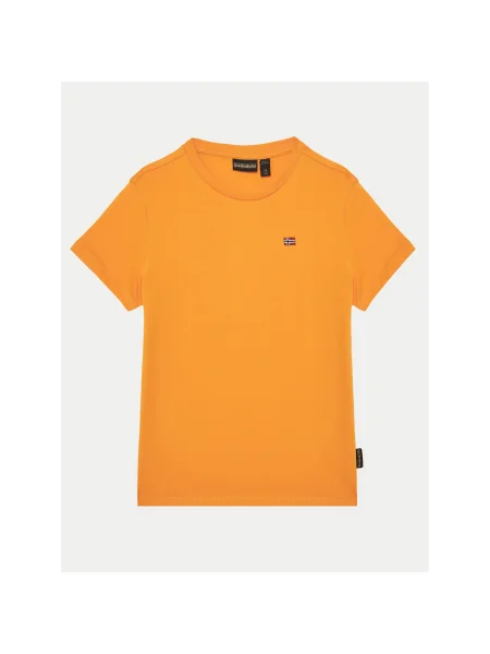 Napapijri Póló Salis SS 2 D Regular Fit narancssárga