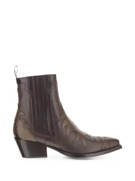 Cizme scurte Sartore din piele maro