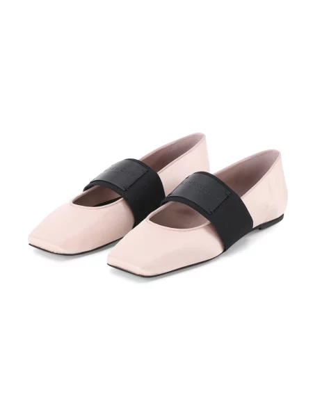Balerinki Givenchy skórzane różowe