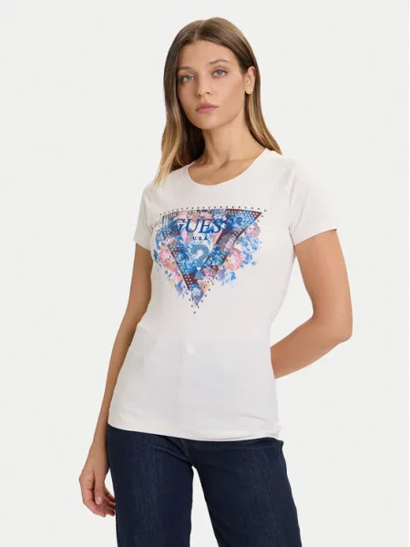 Guess T-Shirt Εκρού