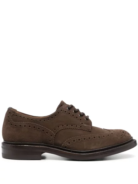 Brogues Tricker's σουέτ καφέ