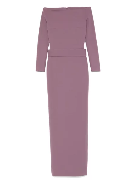 Maksi sukienka maxi Solace London garniturowa fioletowa