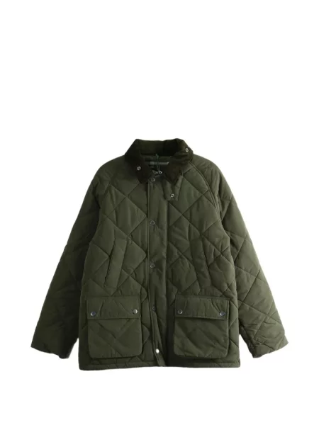 Gulerat geacă Barbour de catifea cord verde