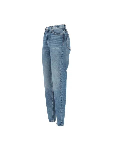 Jeansy Calvin Klein Jeans z wysoką talią retro niebieskie