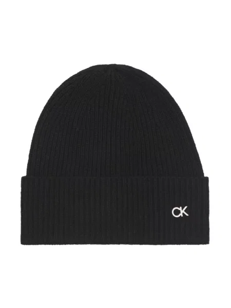 Czapka Calvin Klein wełniana czarna