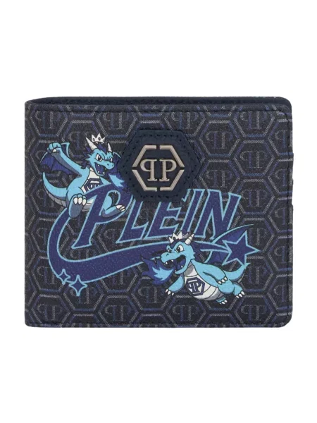 Portfel Philipp Plein niebieski