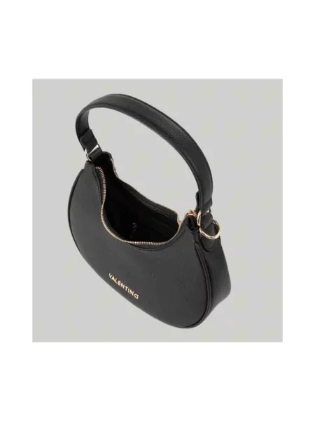Lniana torebka crossbody Valentino Bags czarna