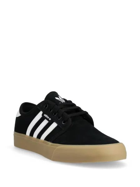 Pruhované běžecké běžecké boty Adidas Run 70S s potiskem černé