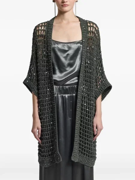 Cardigan Peserico tricotate verde