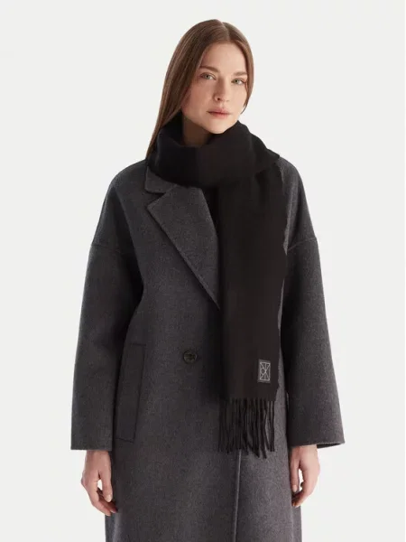 Šalikas Calvin Klein Emblem juoda