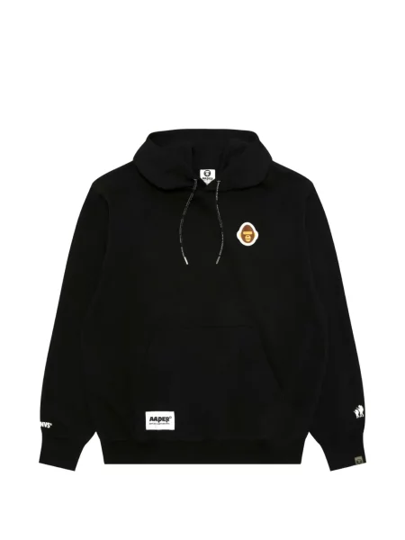 Hanorac cu glugă Aape By A Bathing Ape cu autograf cu cordon negru