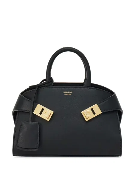 Geanta de piele Ferragamo din piele negru