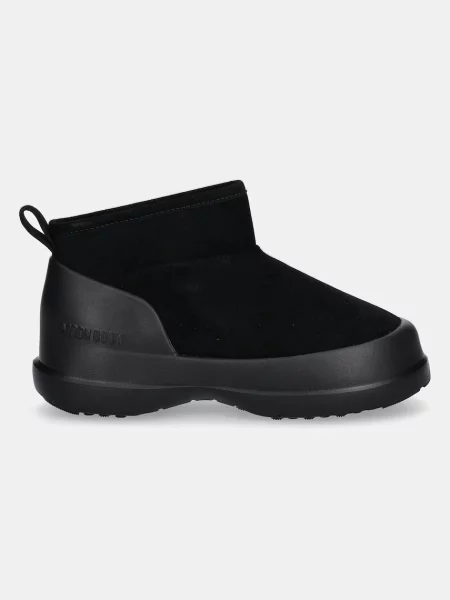 Semišové snehule Moon Boot čierna