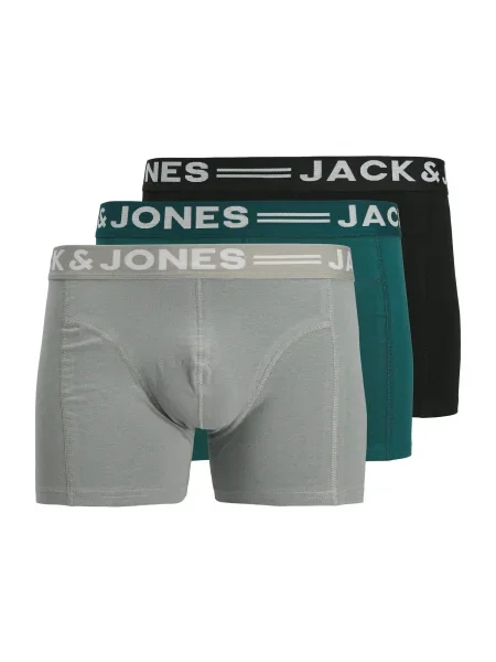 JACK & JONES Boksarice JJSense dimno modra / jelka / črna bela